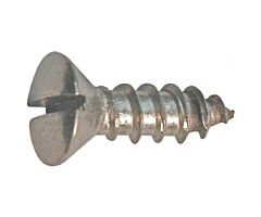 Oval Head Sheet Metal Screw - Slotted - 8 X 1/2 - Stainless Steel