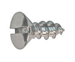 Oval Head Sheet Metal Screw - Slotted - 10 X 1/2
