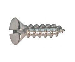 Oval Head Sheet Metal Screw - Slotted - 10 X 3/4