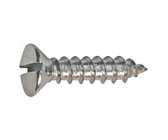Oval Head Sheet Metal Screw - Slotted - 12 X 1