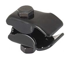 1928-1931 Headlight Bar License Bracket Set, Black, 2 pcs