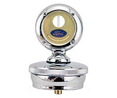 1928-1929 Radiator Cap with Motometer, Plain, Chrome