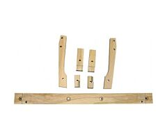 1928-1929 Body Mounting Block Set, Tudor, 7 pcs