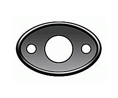 1928-1934 Outside Door Handle Pads, Closed Car and 30/36 PU, w/Bead, set of 2