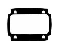 64-66 Tail Lamp Lens Gasket, set
