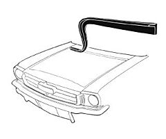 65-66 Hood - Firewall weatherstrip