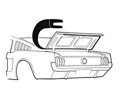 65-66 Trunk Weatherstrip, FB