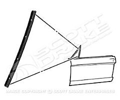 65-66 Vent Window Division Bar Seal