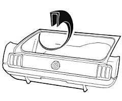65-70 Wheelwell Seam Cover, in Trunk