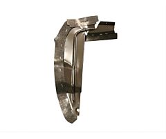 67-68 Splash Shield Rear, RH, DeLuxe (incl. Rubber)