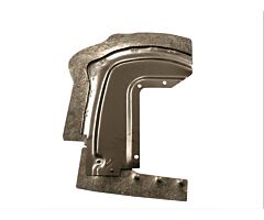 67-68 Splash Shield Front, LH, DeLuxe (incl. Rubber)