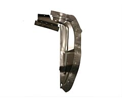 67-68 Splash Shield Rear, LH, DeLuxe (incl. Rubber)