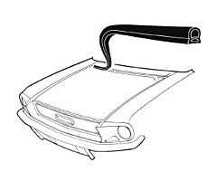 67-68 Hood - Firewall weatherstrip