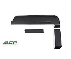67-68 Dash Panels, 3-pieces, Black