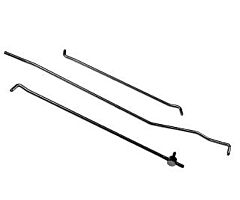 67-68 Door Lock Rods Set, RH
