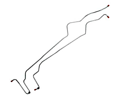 67-68 Automatic Transmission Oil Cooler Lines, V8 - C6