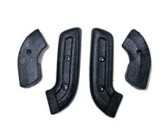 68-70 Seat Hinge Covers, Black