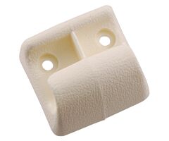 68 Convertible Center Sun Visor Bracket (ook voor 69-73 CVT), White