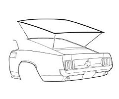 71-73 Rear Window Weatherstrip, FB, USA