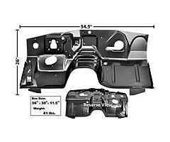 71-73 Firewall, Hardtop with AC