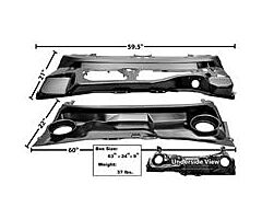 71-73 Cowl Panel, Upper and Lower, no AC