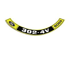 69 BOSS 302 4V Air Filter Decal