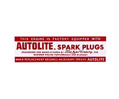 65-67 6 Cylinder Autolite Air Filter Decal