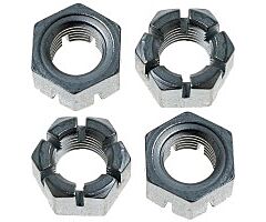 65-66 Coil Spring Seats Lock Nuts, 4 pcs