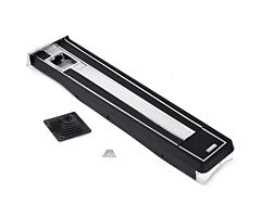 64-65 Console Assembly, Black, for Manual Transmission, with AC
