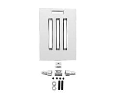 64-66 Heater Dash Plate and Knobs, Chrome