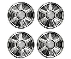 65 Standard Hub Caps (14" Diameter), no emblem, 4-pcs