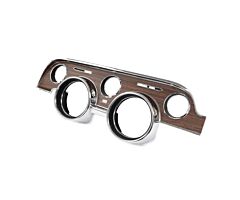 68 Instrument Bezel, Metal Backed, Deluxe, Woodgrain