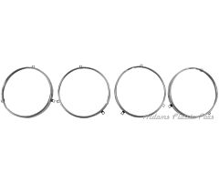 58-61 HEADLAMP RING 4PC SET  PU 58-61   *