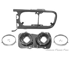 69-69 HEADLAMP BEZEL/BUCKET ASSY LH 69