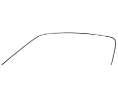 65-66 Drip Rail Molding, Fastback, pr