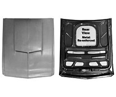 67-68 Hood Fiberglass, with Metal Frame