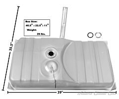 75-79 GAS TANK 75-79 W/NECK 21 GAL.
