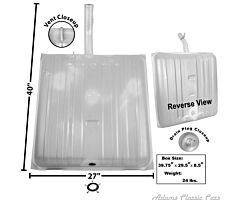 59-60 GAS TANK 59-60 W/DRAIN PLUG 16 GAL.