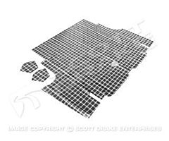 67-68 Coupe Convertible Trunk Mat (Plaid)