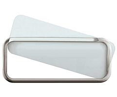 1928-1931 Rear Window Frame and Glass, Stainless Steel, Open Car