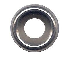 Finishing washer - 1/4" - Nickel plated - Cup type