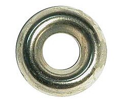 Finishing washer - #8 - Nickel plated - Cup type