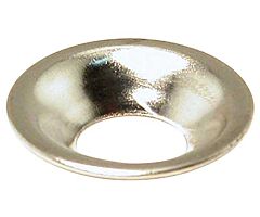 Finishing Washer - Nickel plated - Flush type, 8mm OD, 3,7mm ID