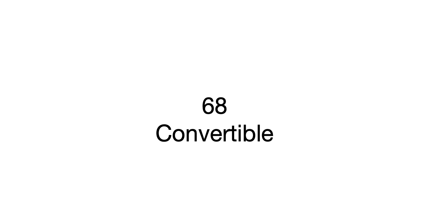 68 Convertible