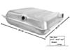 55-56 GAS TANK 55-56 STAINLESS SQUARE