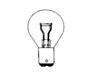 Lamp 12V, 35/45W, Duplo Bajonet, BA15d, Geel